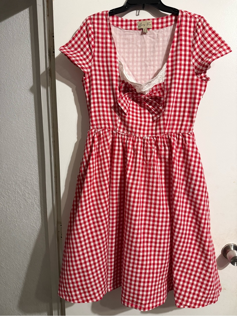 Lindy Bop Red and White Gingham Dress